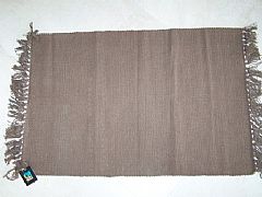 MODERN-STUNNING-ALMO-CHOCOLATE-BROWN-COTTON-FLOOR-RUG-MAT-60-cm-X-90-cm-NEW